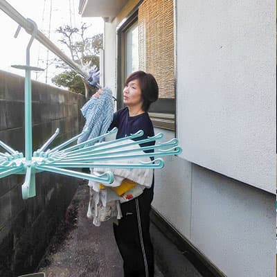 洗濯取り込み